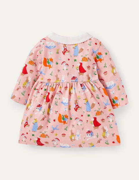 Jersey Collared Dress - Boto Pink Bedtime Stories Jersey Collared Dress - Boto Pink Bedtime Stories