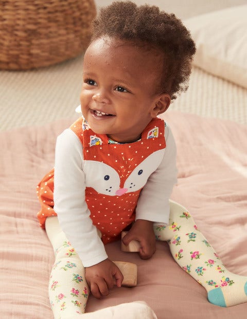 Novelty Fox Romper - Autumn Maple Orange Fox Novelty Fox Romper - Autumn Maple Orange Fox
