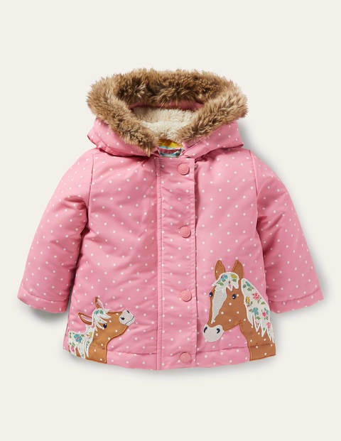 Girls 3-in-1 Jacket - Formica Pink Horses
