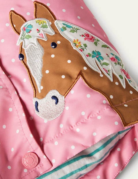 Girls 3-in-1 Jacket - Formica Pink Horses Girls 3-in-1 Jacket - Formica Pink Horses