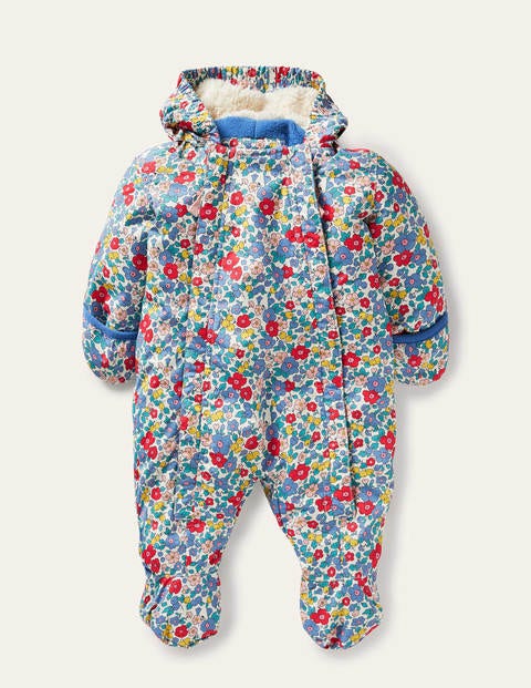 Combinaison de ski imperméable à motif floral - Motif fleur de pommier ciel multi Combinaison de ski imperméable à motif floral - Motif fleur de pommier ciel multi
