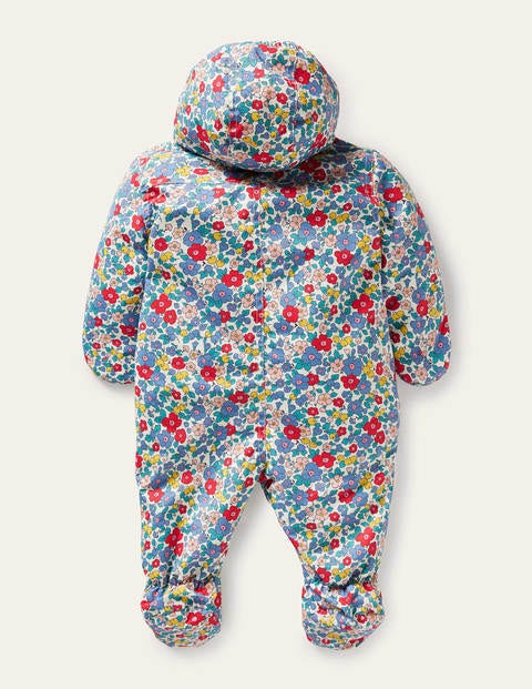 Combinaison de ski imperméable à motif floral - Motif fleur de pommier ciel multi Combinaison de ski imperméable à motif floral - Motif fleur de pommier ciel multi