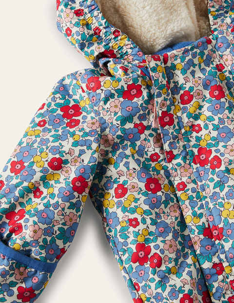 Combinaison de ski imperméable à motif floral - Motif fleur de pommier ciel multi Combinaison de ski imperméable à motif floral - Motif fleur de pommier ciel multi