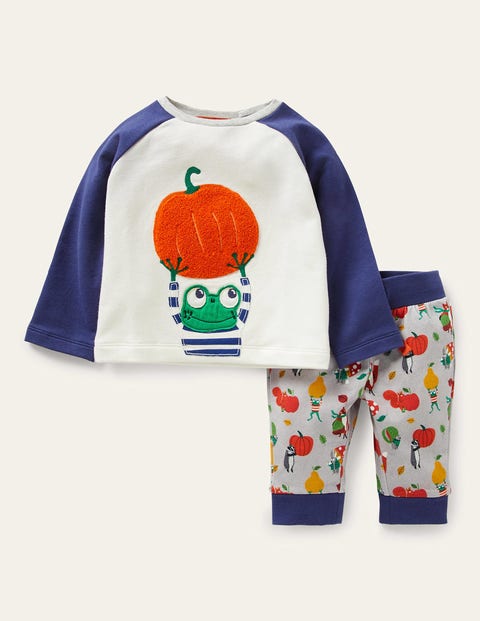 Fröhliches Jersey-Spielset - Bunt, Herbstliches Getümmel Fröhliches Jersey-Spielset - Bunt, Herbstliches Getümmel