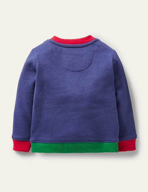 Gemütliches Sweatshirt - Segelblau, Eulen Gemütliches Sweatshirt - Segelblau, Eulen