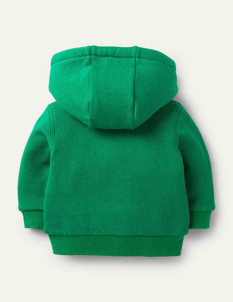 Shaggy-lined Hoodie - Highland Green Animals Shaggy-lined Hoodie - Highland Green Animals