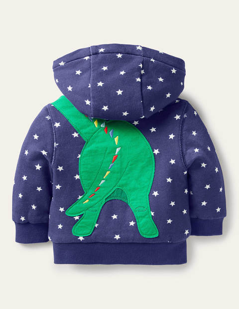 Shaggy-lined Hoodie - Starboard Blue Dino Shaggy-lined Hoodie - Starboard Blue Dino
