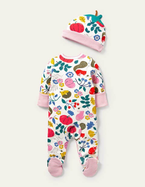 Forest Friends Sleepsuit - Ivory Forest Friends Forest Friends Sleepsuit - Ivory Forest Friends