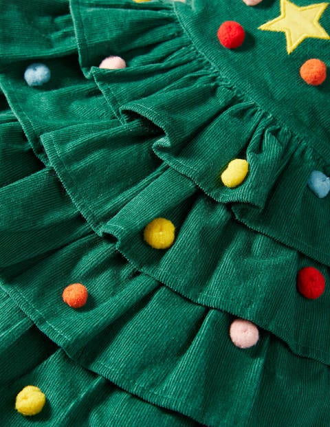 3-teiliges Set mit Weihnachtsbaumkleid - Waldgrün, Weihnachtsbaum 3-teiliges Set mit Weihnachtsbaumkleid - Waldgrün, Weihnachtsbaum