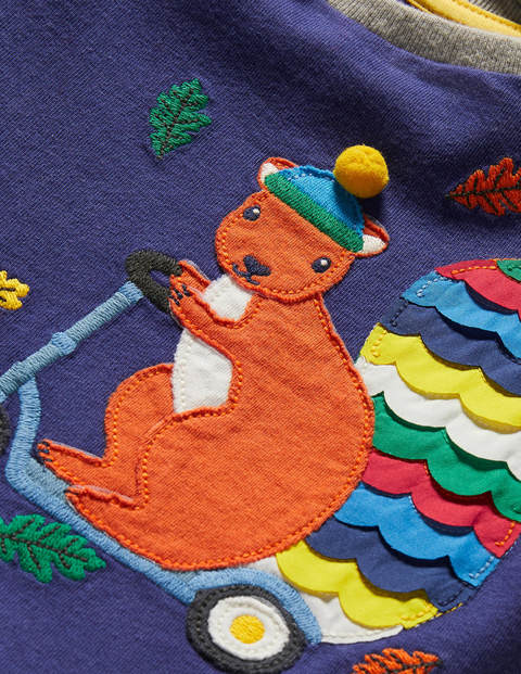 Appliqué T-shirt - Starboard Blue Squirrel Appliqué T-shirt - Starboard Blue Squirrel