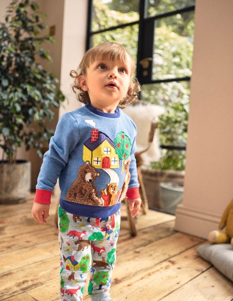 Cosy Sweatshirt & Bottoms Set - Grey Marl Bears Cosy Sweatshirt & Bottoms Set - Grey Marl Bears