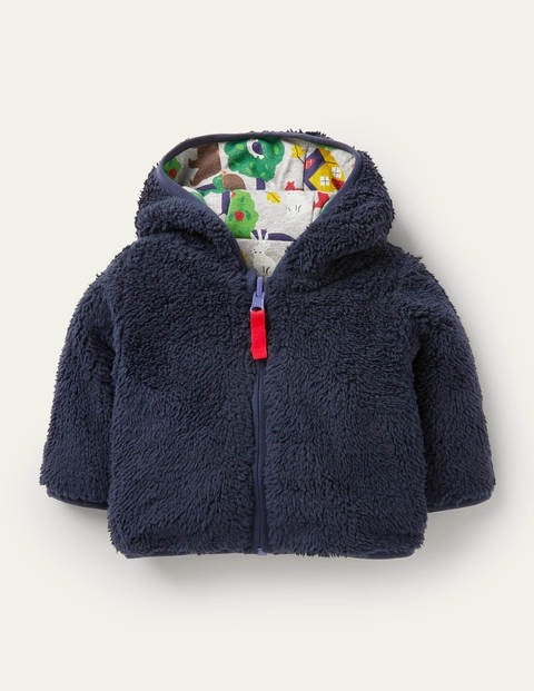 Reversible Jacket - Grey Marl Bears Reversible Jacket - Grey Marl Bears