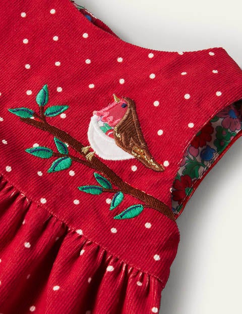 Cord Appliqué Pinnie - Rockabilly Red Deer Cord Appliqué Pinnie - Rockabilly Red Deer