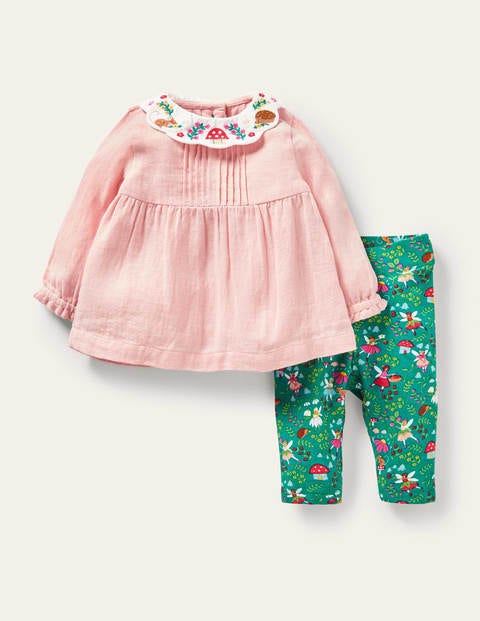Woven Top & Leggings Set - Sardinia Green Fairy Garden Woven Top & Leggings Set - Sardinia Green Fairy Garden