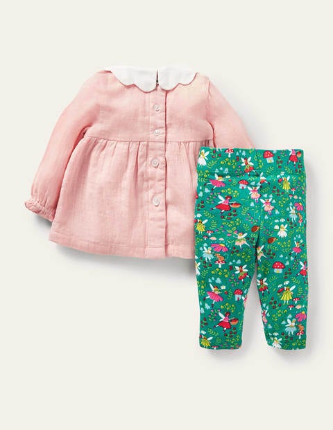 Woven Top & Leggings Set - Sardinia Green Fairy Garden Woven Top & Leggings Set - Sardinia Green Fairy Garden