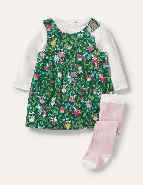 Cord Dress 3 Piece Set - Sardinia Green Fairy Garden Cord Dress 3 Piece Set - Sardinia Green Fairy Garden