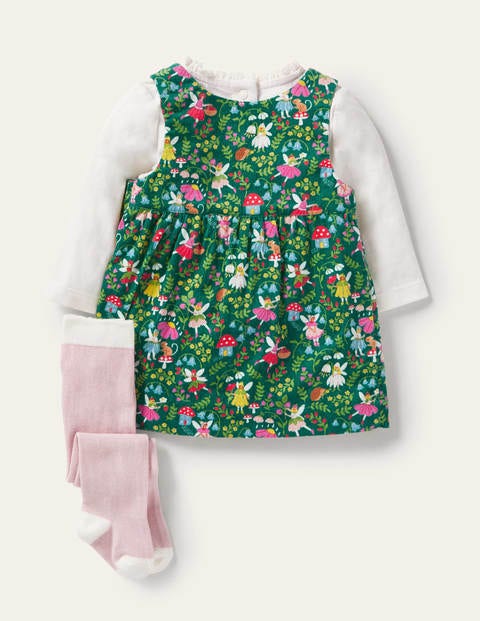 Cord Dress 3 Piece Set - Sardinia Green Fairy Garden Cord Dress 3 Piece Set - Sardinia Green Fairy Garden