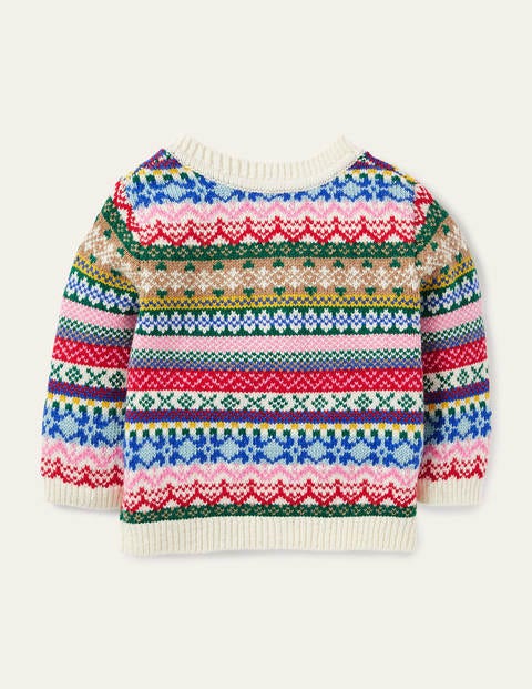 Cardigan mit durchgehendem Fair-Isle-Muster - Bunt Cardigan mit durchgehendem Fair-Isle-Muster - Bunt