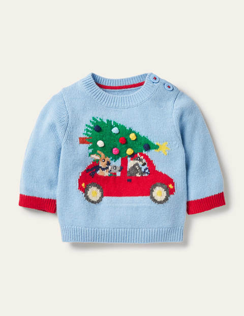 Weihnachtlicher Pullover - Surfbrett-Blau, Tiere Weihnachtlicher Pullover - Surfbrett-Blau, Tiere