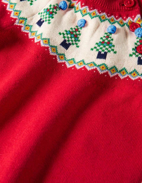 Christmas Fair Isle Romper - Rockabilly Red Christmas Fair Isle Romper - Rockabilly Red