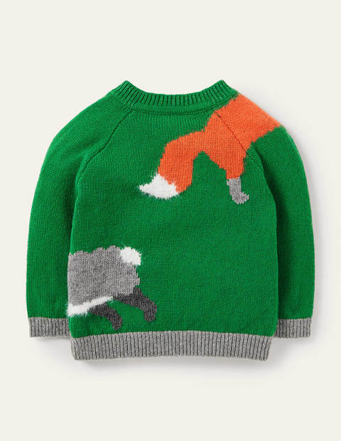 Fun Logo Jumper - Highland Green Animals Fun Logo Jumper - Highland Green Animals