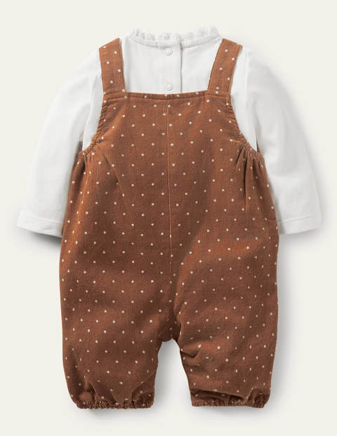 Novelty Overalls Play Set - Terrier Brown Robin Novelty Overalls Play Set - Terrier Brown Robin