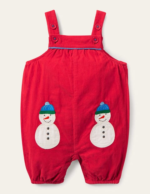 Snowman Dungaree - Rockabilly Red Snowmen Snowman Dungaree - Rockabilly Red Snowmen
