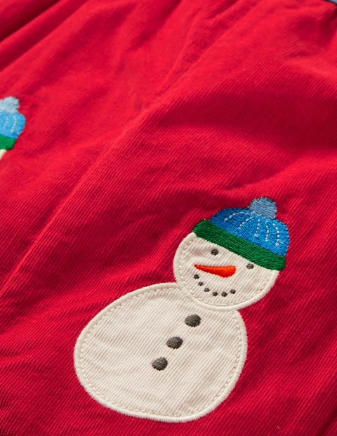 Snowman Dungaree - Rockabilly Red Snowmen Snowman Dungaree - Rockabilly Red Snowmen