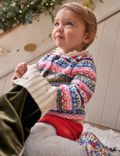 All-over Fair Isle Cardigan - Multi All-over Fair Isle Cardigan - Multi