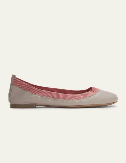 Hettie Flexi Ballerinas - Grey Squirrel/Dusty Rose Hettie Flexi Ballerinas - Grey Squirrel/Dusty Rose