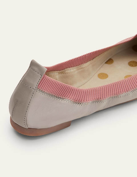 Hettie Flexi Ballerinas - Grey Squirrel/Dusty Rose Hettie Flexi Ballerinas - Grey Squirrel/Dusty Rose