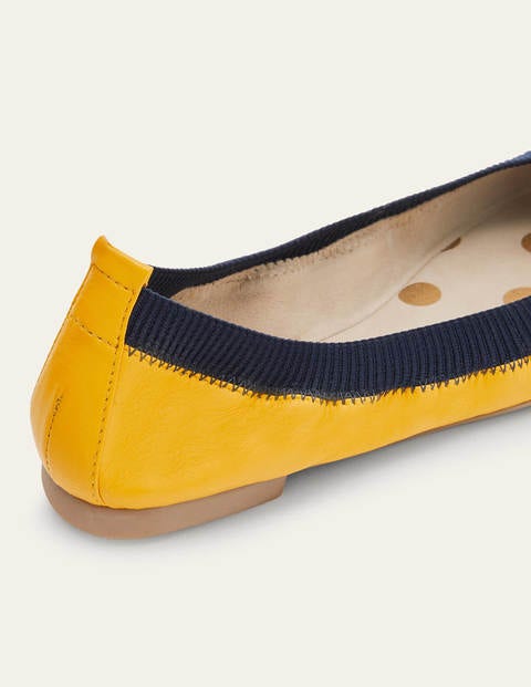 Hettie Flexible Ballerinas - Honiggold/Navy Hettie Flexible Ballerinas - Honiggold/Navy