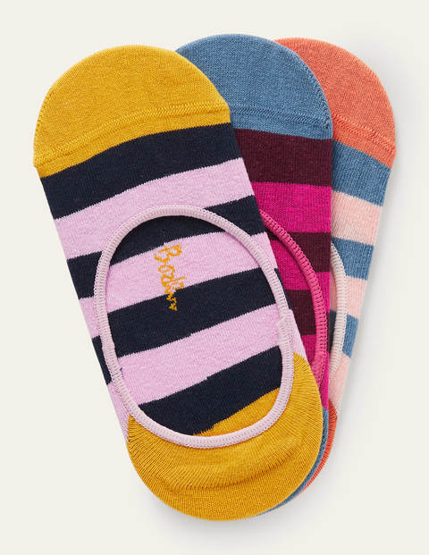 Three Pack Secret Socks - Stripe Three Pack Secret Socks - Stripe