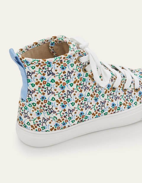 Philippa Trainers - Ivory, Floral Print Philippa Trainers - Ivory, Floral Print