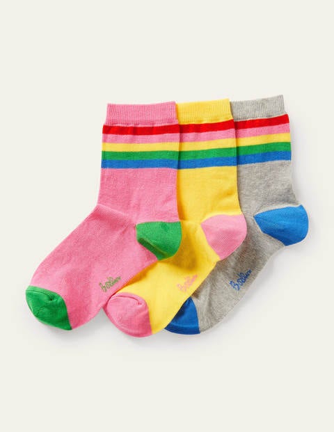 Knöchelsocken im 3er-Pack - Bunt, Gestreift Knöchelsocken im 3er-Pack - Bunt, Gestreift