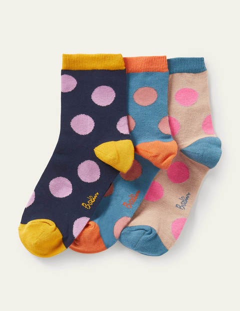 Three Pack Crew Socks - Spot Three Pack Crew Socks - Spot