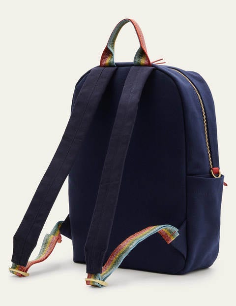 Olivia Canvas Backpack - Navy Olivia Canvas Backpack - Navy