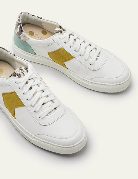 Helen Chevron Sneakers - White/Ochre Helen Chevron Sneakers - White/Ochre
