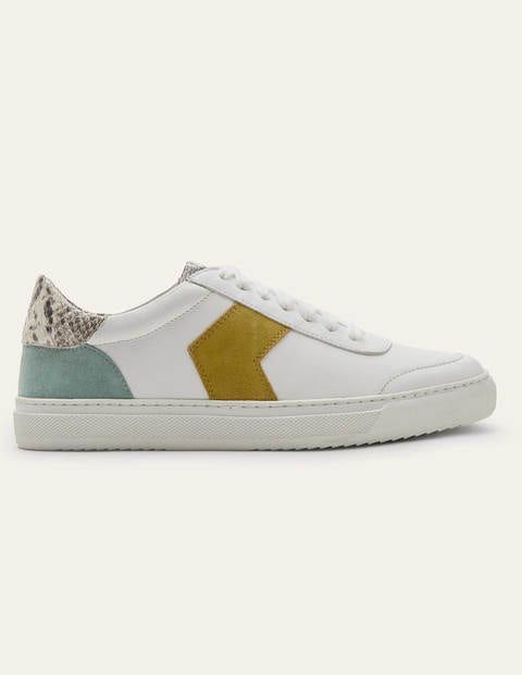 Helen Chevron Sneakers - White/Ochre Helen Chevron Sneakers - White/Ochre