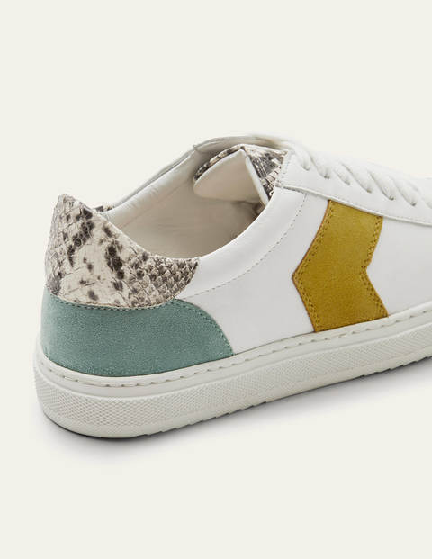 Helen Chevron Sneakers - White/Ochre Helen Chevron Sneakers - White/Ochre