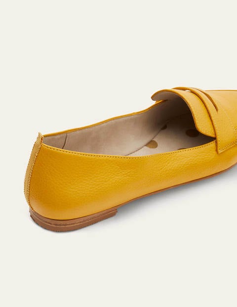 Flexi Sole Penny Loafers - Honey Gold Flexi Sole Penny Loafers - Honey Gold