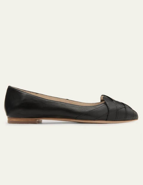 Woven Toe Ballerinas - Black Woven Toe Ballerinas - Black