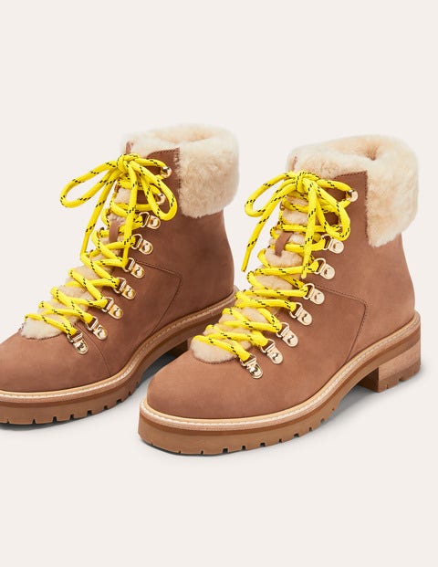 Isadora Hiking Boots - Tan Isadora Hiking Boots - Tan