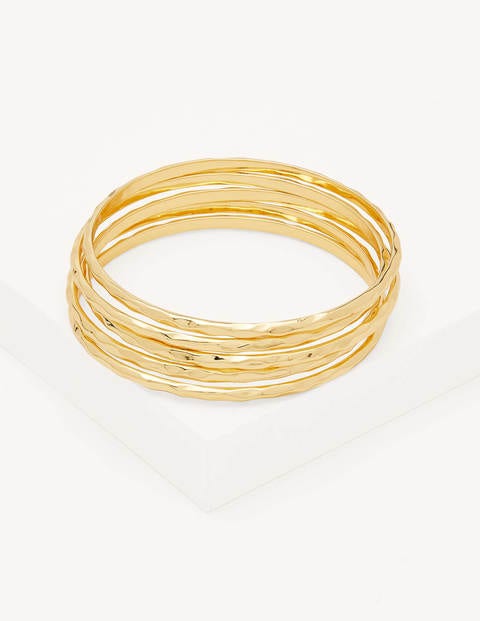 Hammered Bangles - Gold Hammered Bangles - Gold