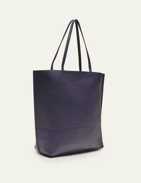 Leder-Shopper - Navy Leder-Shopper - Navy