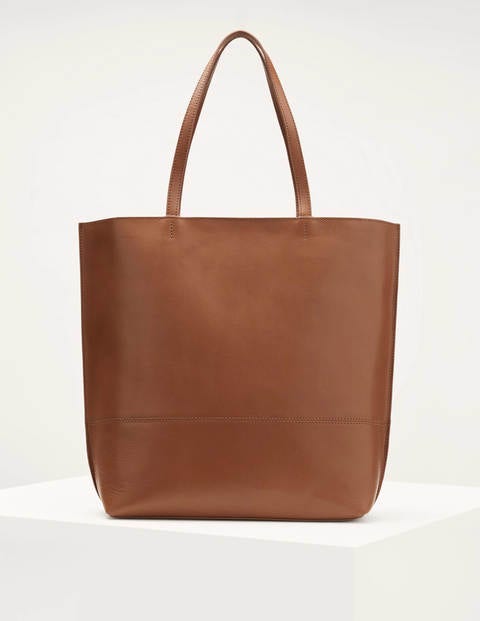 Leder-Shopper - Hellbraun Leder-Shopper - Hellbraun