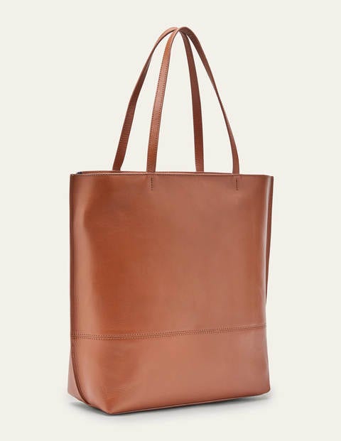 Leder-Shopper - Hellbraun Leder-Shopper - Hellbraun