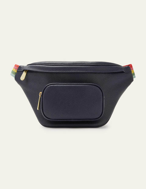 Gürteltasche aus Leder - Navy Gürteltasche aus Leder - Navy