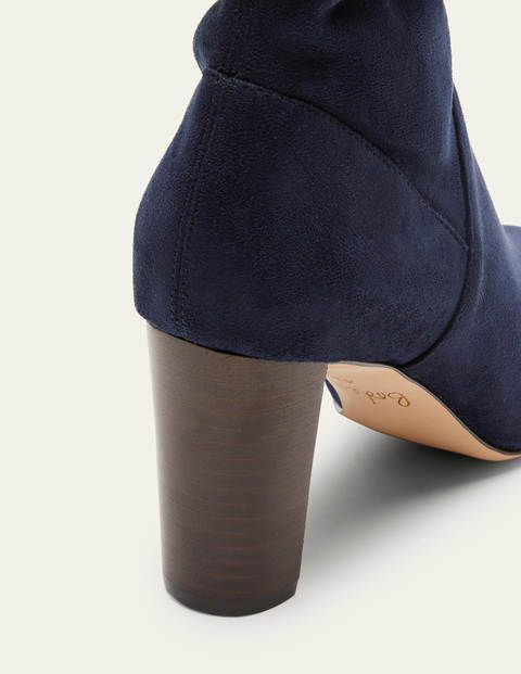 Pointed Toe Stretch Boots - Navy Pointed Toe Stretch Boots - Navy