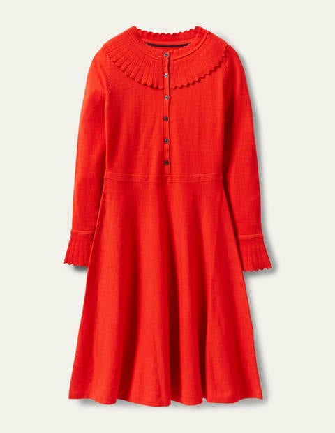 Abercorn Strickkleid - Kirschrot Abercorn Strickkleid - Kirschrot